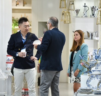  A moment captured from last year's Zuchex 2025 event, featuring visitors interacting with exhibitors and exploring various kitchenware items.